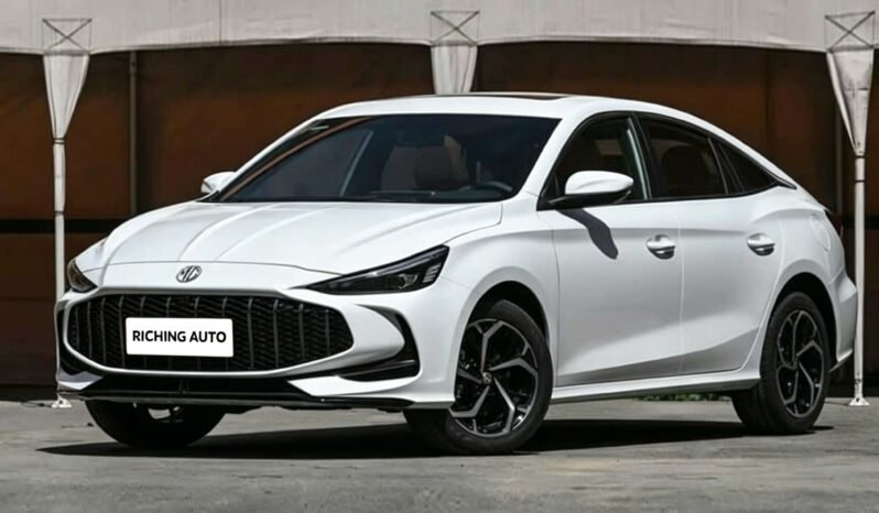 2026 MG5 Global First Edition 180DVVT white sport sedan front three quarter view