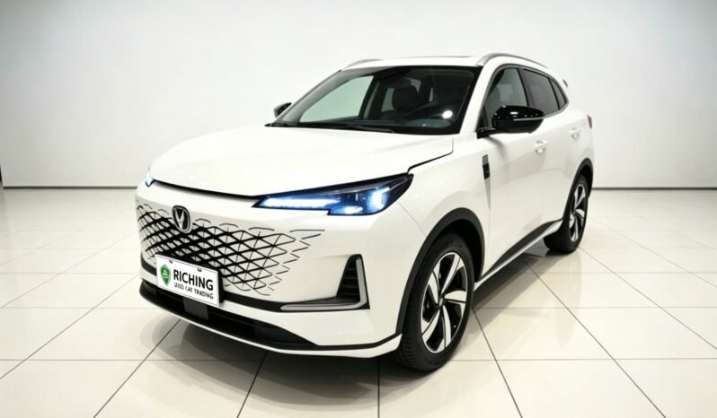 2024 Changan CS55 PLUS 3rd Gen white compact SUV front view for sale