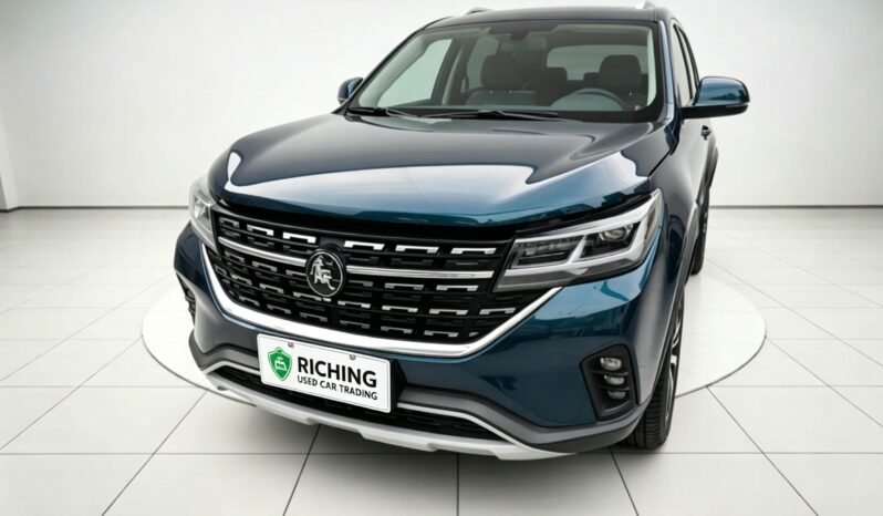 2022 Dongfeng Forthing T5 ink blue 7-seater SUV front view for sale