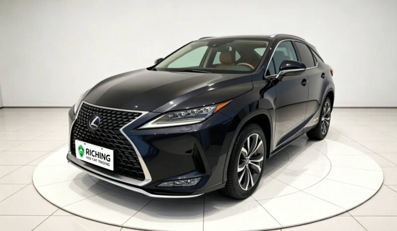2020 Lexus RX 450h AWD hybrid luxury SUV silver front view for sale