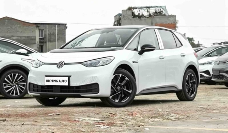 2026 Volkswagen ID.3 Pure Smart Edition white electric hatchback front three quarter view