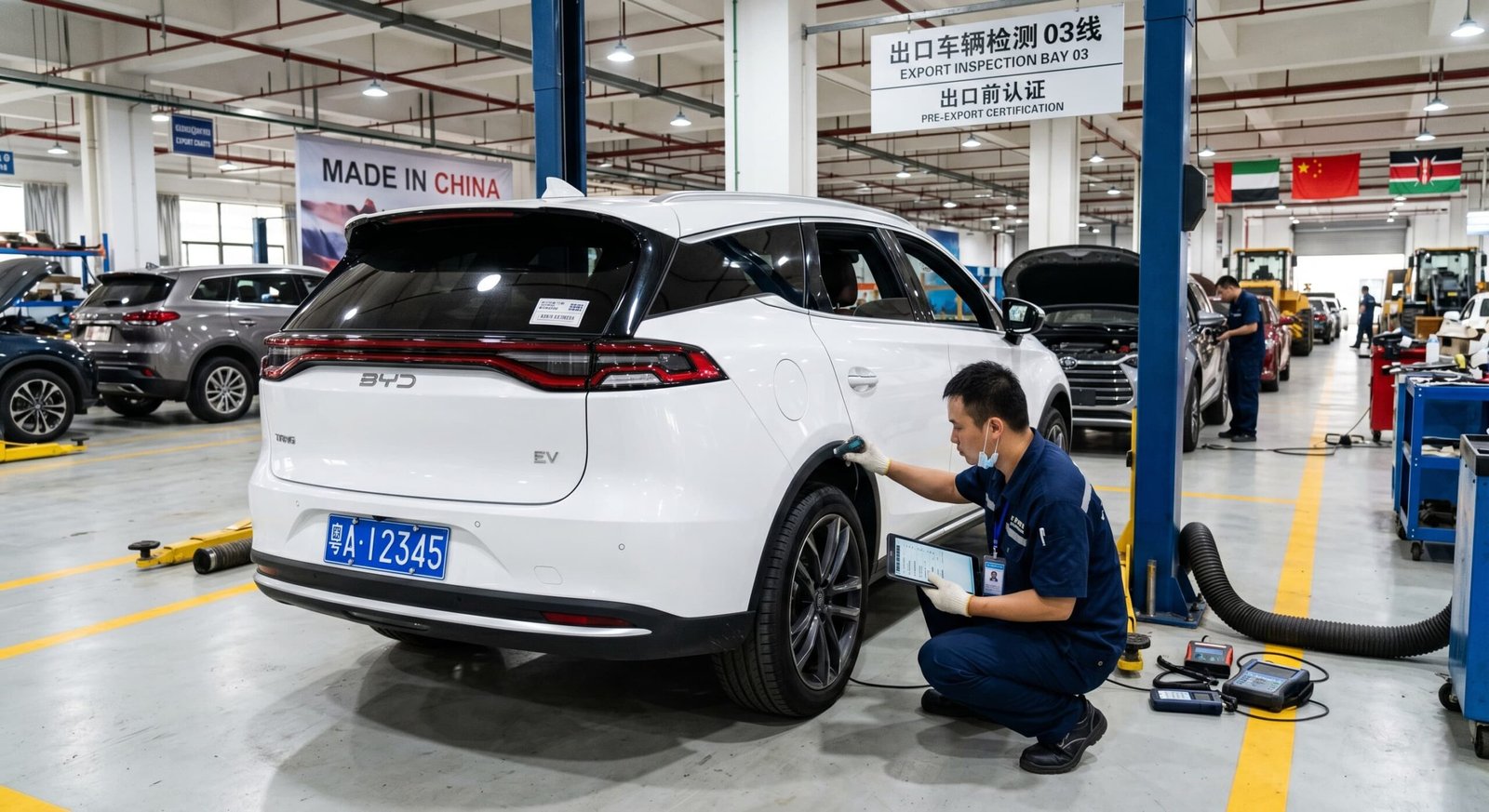 professional vehicle inspection process in China