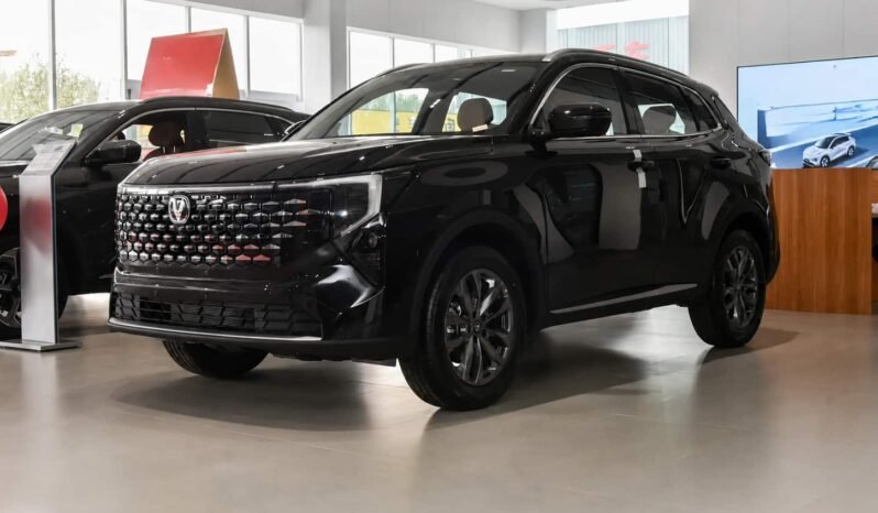 Black 2026 Changan CS55 PLUS Fourth Generation New Blue Core 1.5T Leading shown from front three quarter angle in showroom