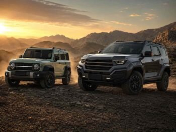 Tank 300 and Tank 400 premium off-road SUVs displayed side by side for overseas dealers importing from China to Africa and Middle East