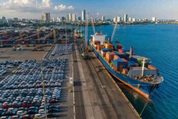 Chinese SUVs arriving at Dar es Salaam port Tanzania for import by local car dealers