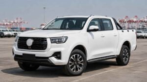 GWM POER double-cab pickup truck at export yard for African and Middle East dealer import buyers